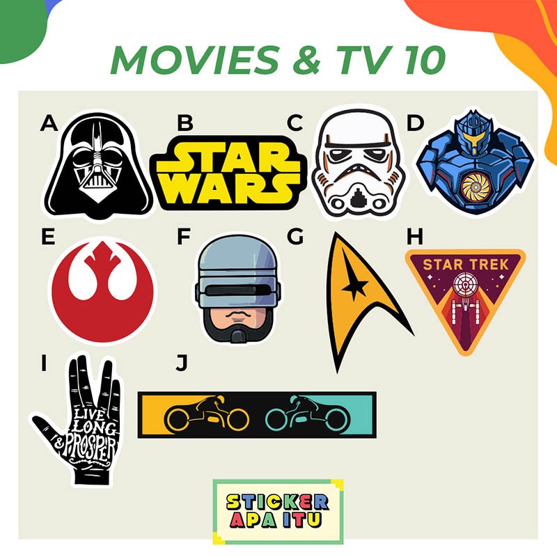 

Sticker Single Movies 10 (scifi)