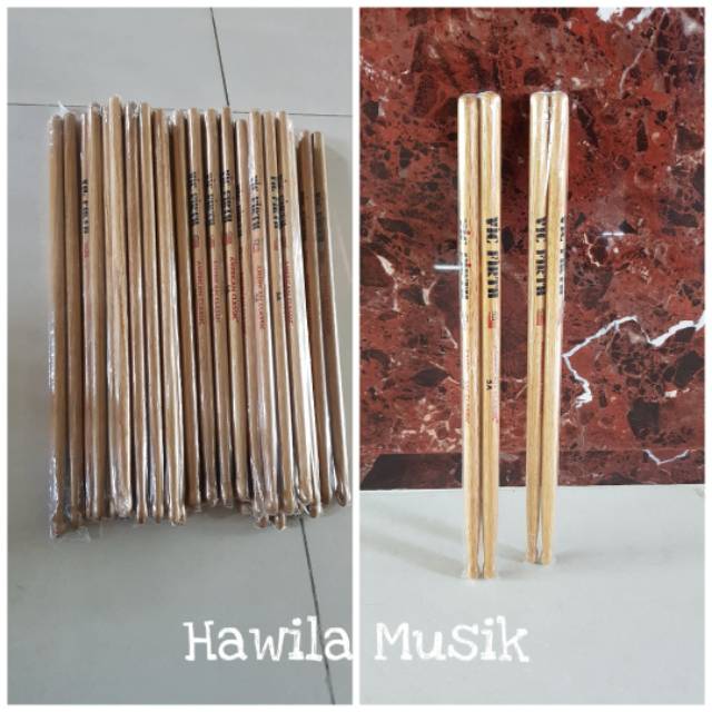 Stick Drum Vict Firth Wood Kayu  Oak Qak 7a 5a