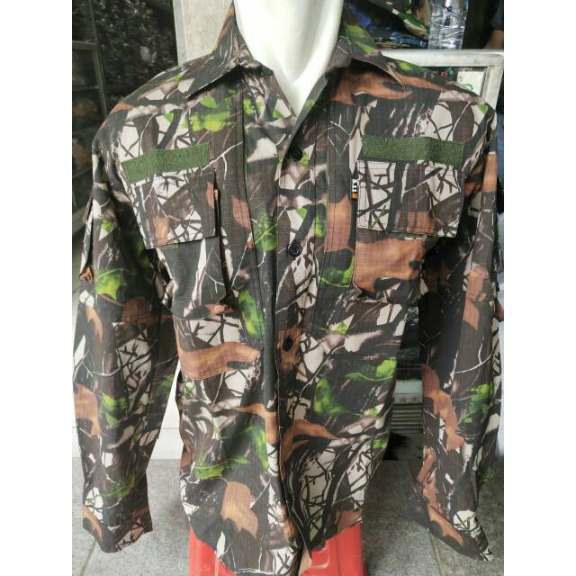 Kemeja camo perbakin/kemeja berburu tactical/kemeja hunting/baju camo perbakin/moassyoak