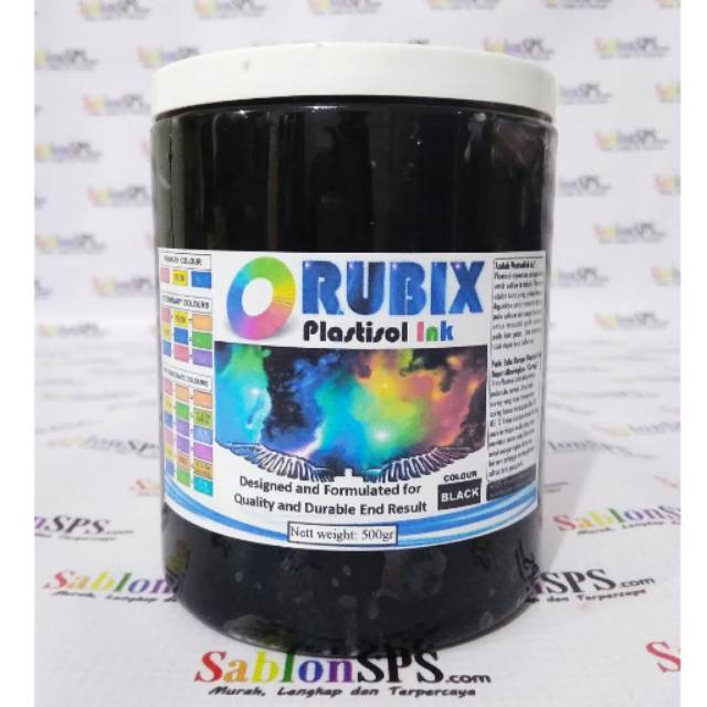 Tinta Sablon Distro Plastisol Black 500gr