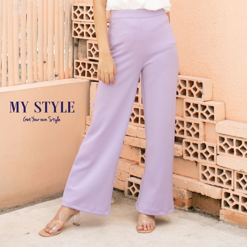 Celana kulot my style Lilac sellena