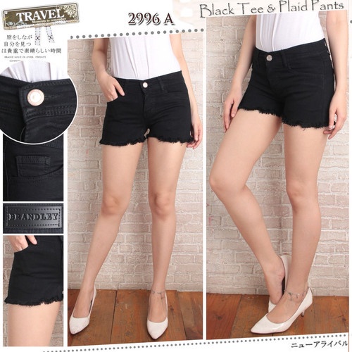HOTPANT FRINGE CELANA JEANS PENDEK SEXY RAWIS SNOW DARK HOT PANTS LOVY CEWEK GEMES HIGHWAIST KOREAN STYLE KEKINIAN TERBARU WANITA