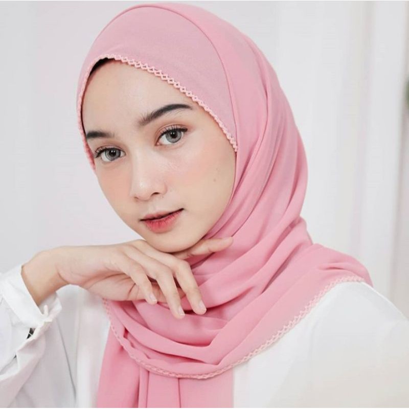 pashmina Ceruty crochet/pashmina picot