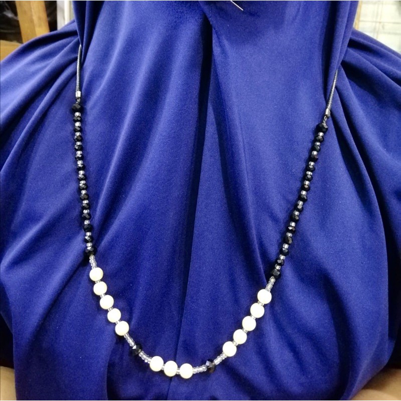 kalung hijab fasion // kalung panjang cocok untuk wanita berhijab