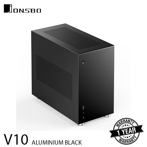 JONSBO CASE V10 BLACK ALUMINIUM MINI ITX