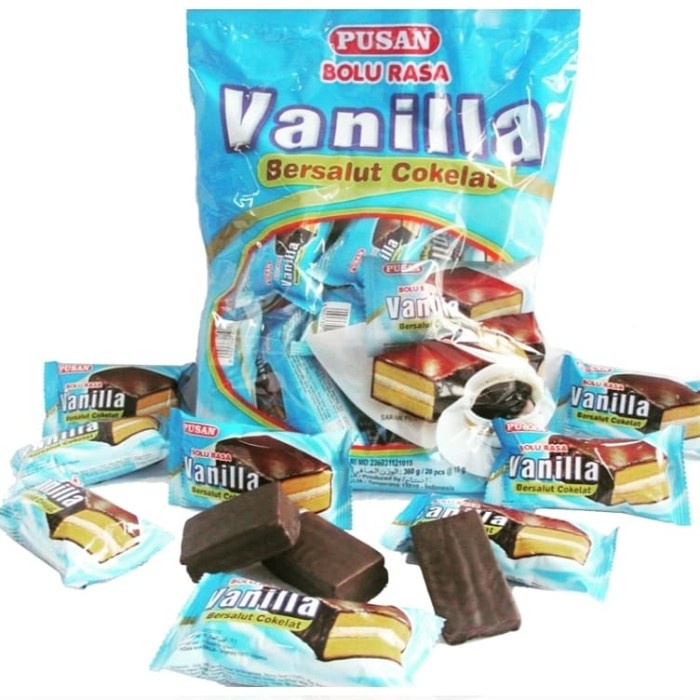 Snack Pusan Bolu Rasa Bersalut Coklat