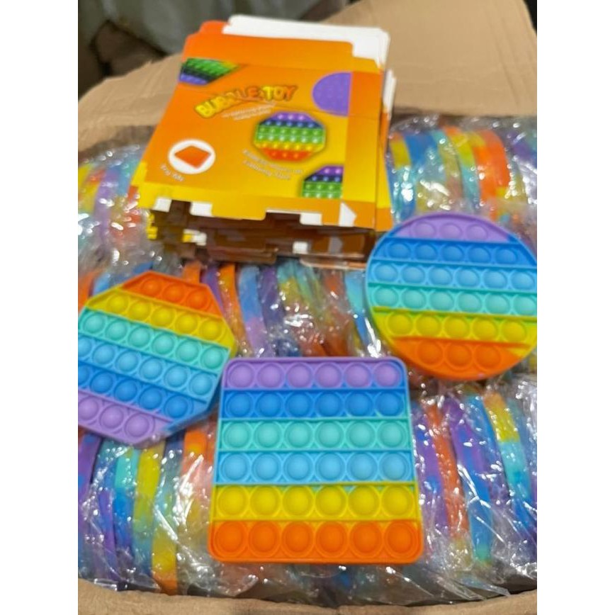 ✸ Fidget Pop It Toys Rainbow Mainan Pop It ♫