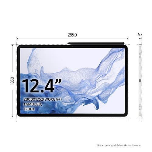 Samsung Galaxy Tab S8+ 5G 8/256GB - Silver-1