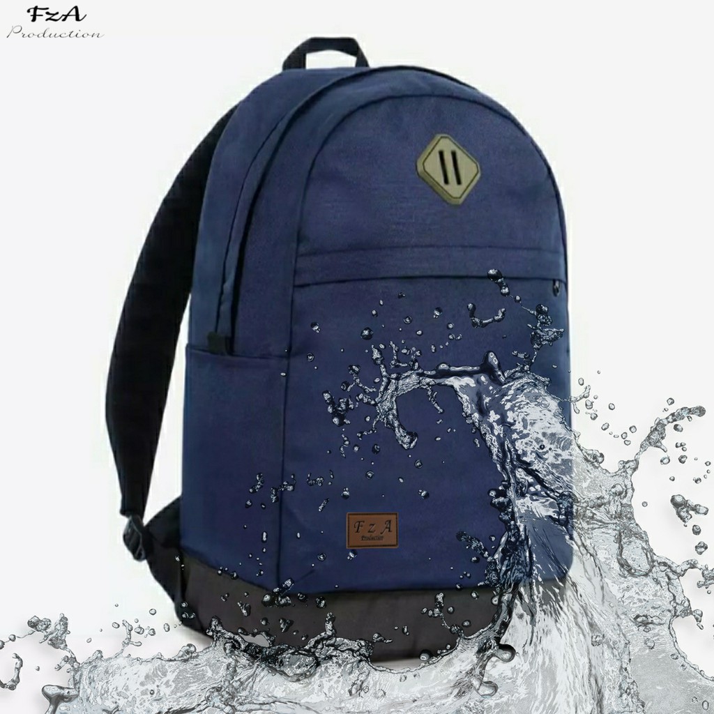 Tas Ransel Punggung Distro Casual Pria Wanita / Tas Ransel Laptop Original - FzA  FREE RAINCOVER