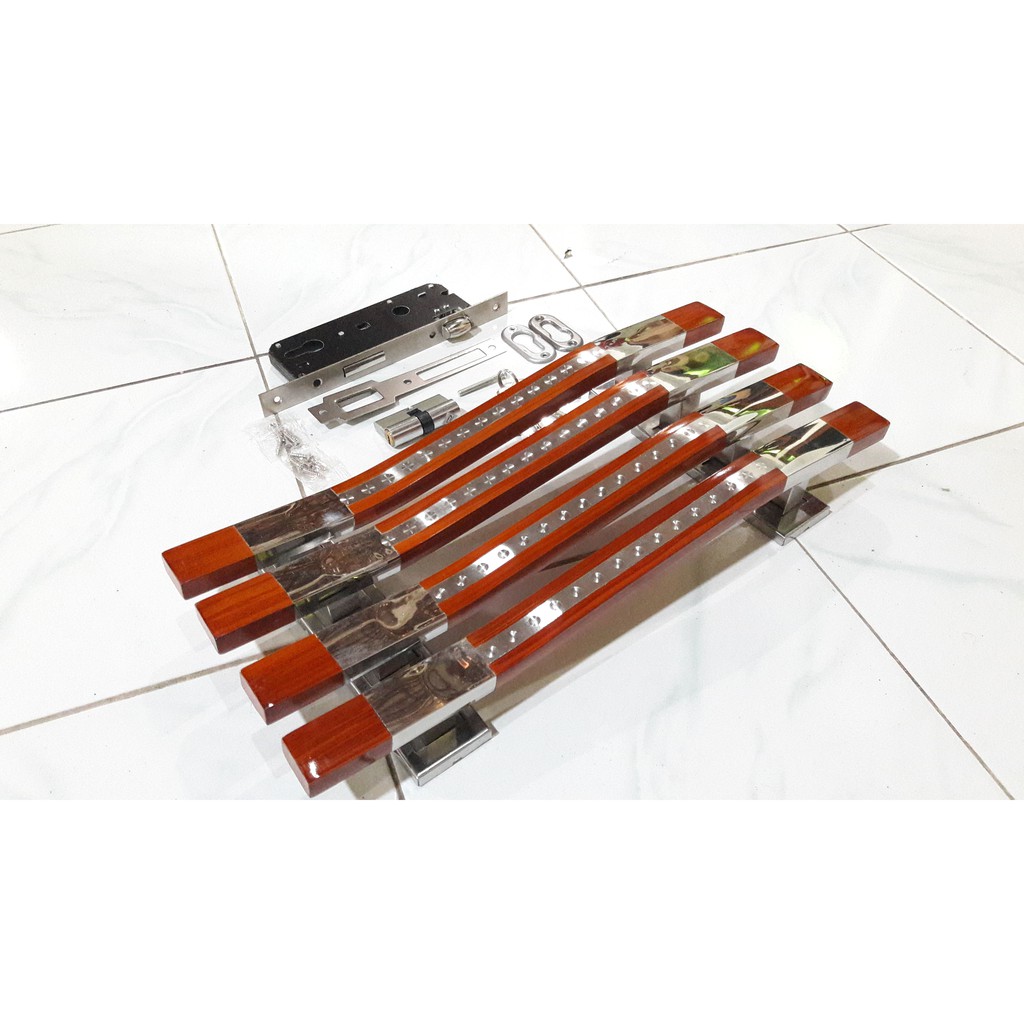 handle pintu rumah 45 cm body kunci 1 set