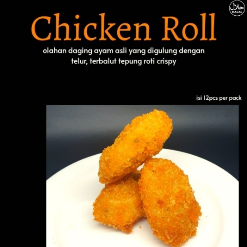 

FROZEN Chicken Roll 12 pcs VENS ART FOOD fresh tanpa bahan pengawet home made by chef Hotel