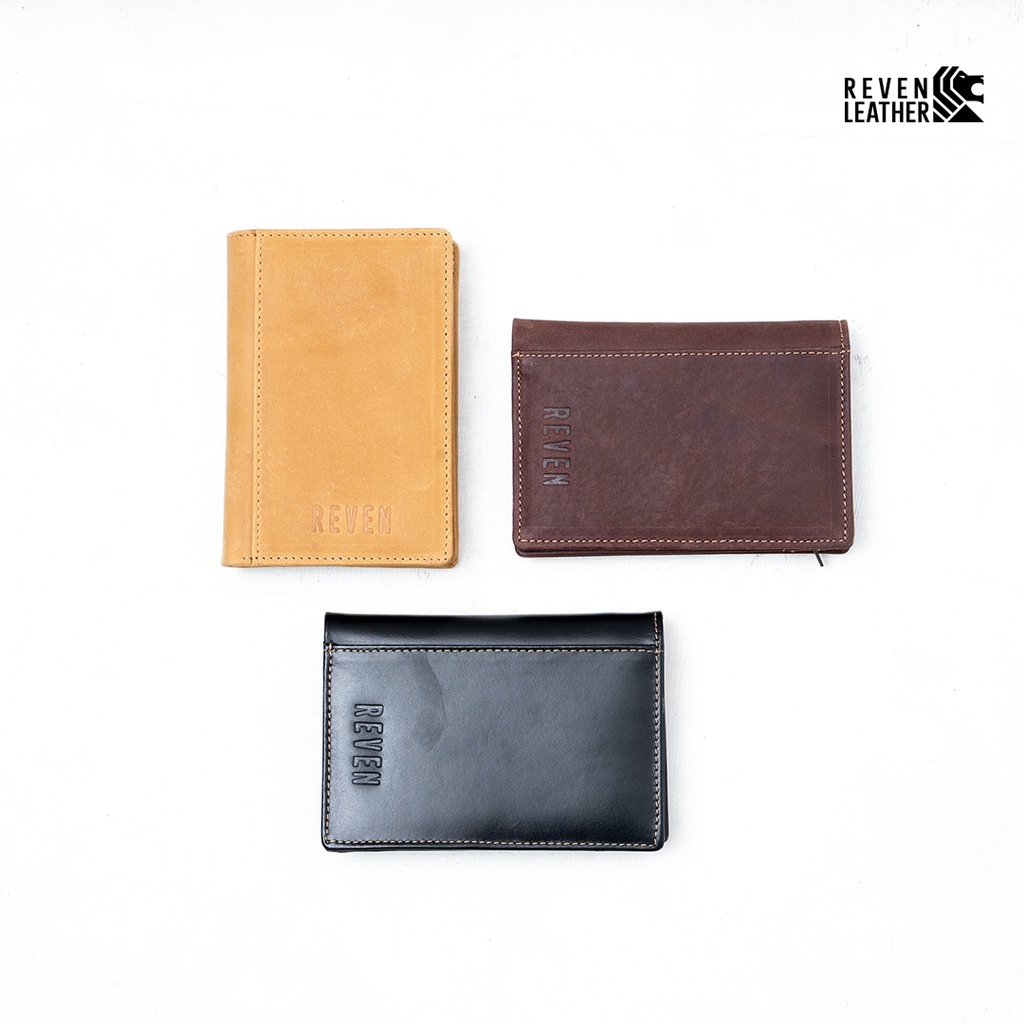 REVEN LEATHER -  glory premium wallet dompet pria kulit asli model lipat tanggung