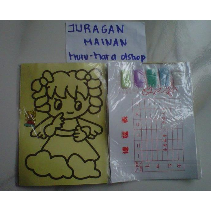 Beautiful Mainan Mewarnai Dengan Pasir Warna