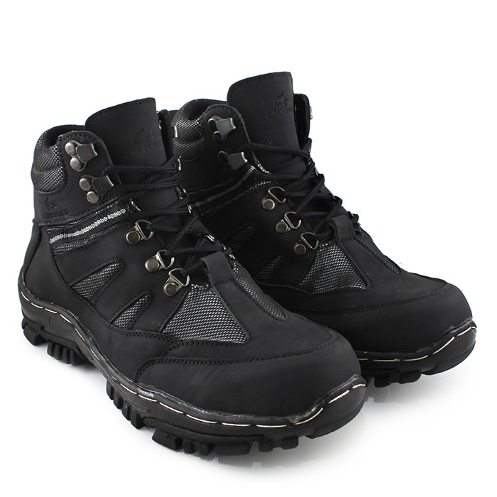 Sepatu Safety Pria Boots Ujung Besi Armor Sepatu Gunung Tracking Hiking Murah