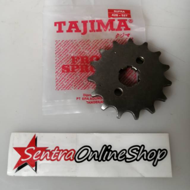 Gir gear depan Supra grand fit new revo lama 428 15 Tajima