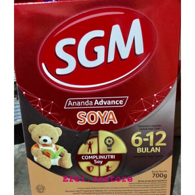 SGM Soya 6-12 bulan 700 gram / SGM ananda soya 6-12 bulan