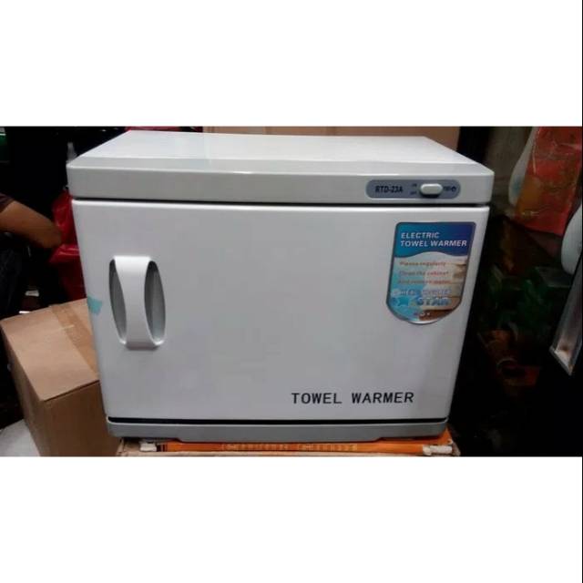 Towel warmer penghangat handuk 1 pintu dengan lampu UV steril handuk