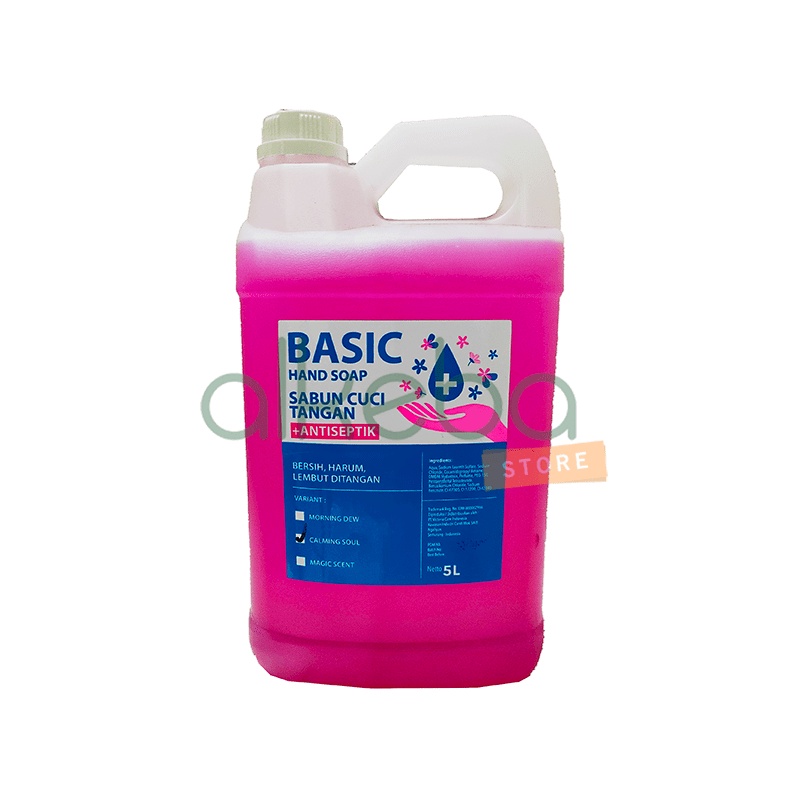 Basic Secret Clean Antiseptic Hand Soap handsoap sabun cuci tangan 5 Liter