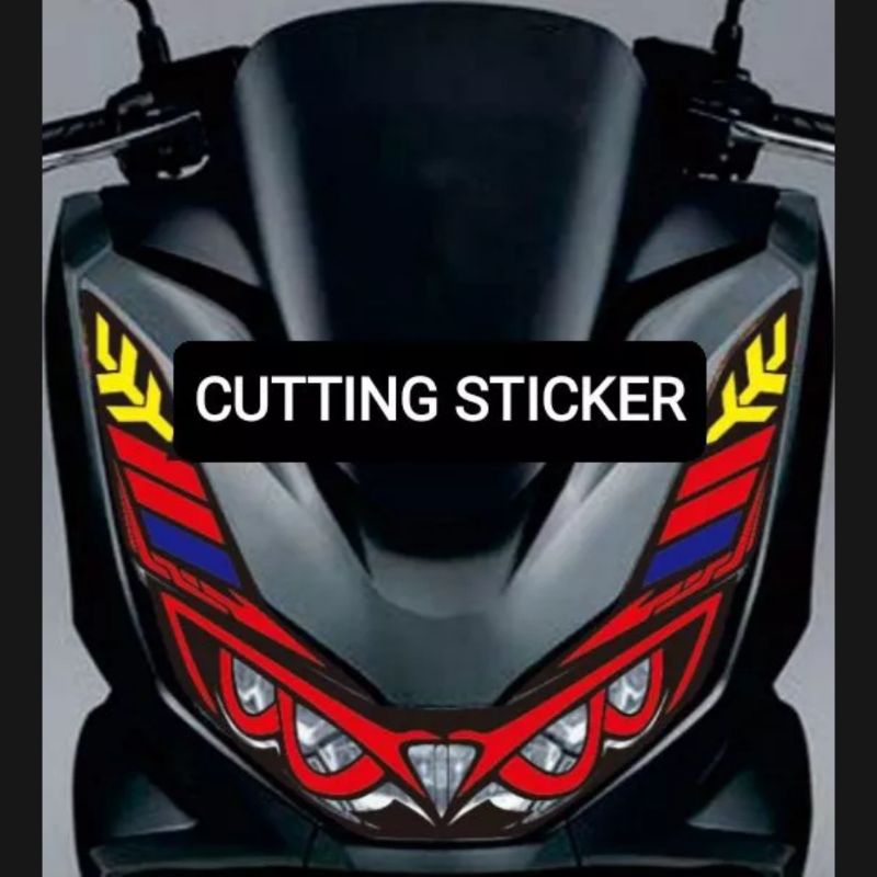 stiker variasi lampu honda pcx 160