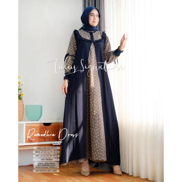 Dress Premium Ramadhia dress by tulus signature