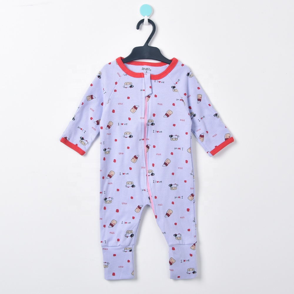 3 Pcs Premium Sleepsuit Bayi Perempuan Import - Resleting Buka Tutup P068