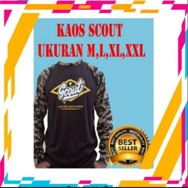 Promo... KAOS PDL Loreng SCOUT LATIN