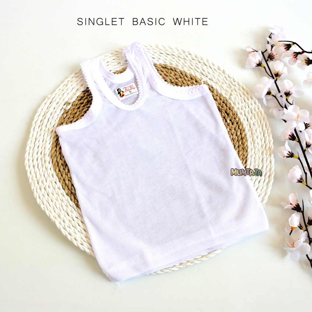 Basic Singlet Anak  SML XL 3L 4L ~ Singlet bayi ~ Singlet anak laki ~ singlet kutung anak unisex