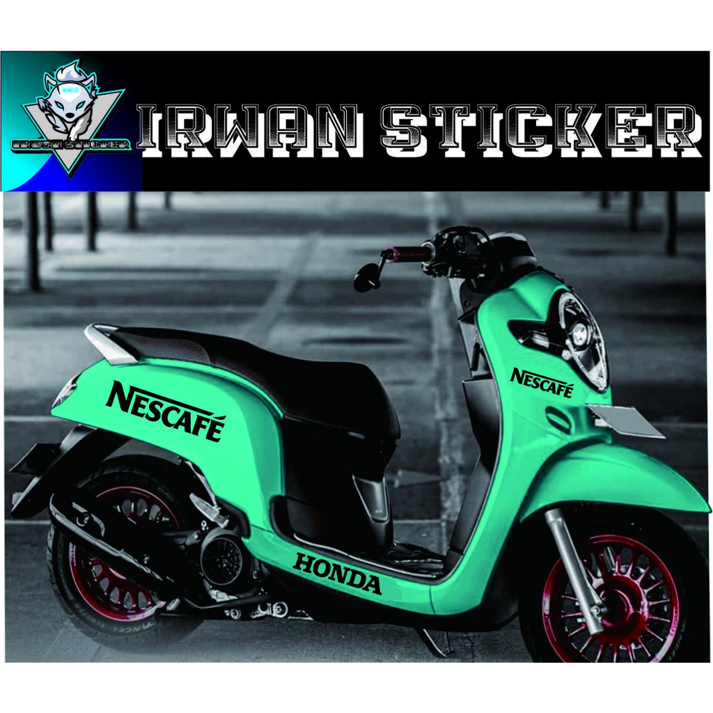 CUTTING STICKER HONDA SCOOPY NESCAFE SCOOPY 2020/STRIPING SCOOPY 2021 COD