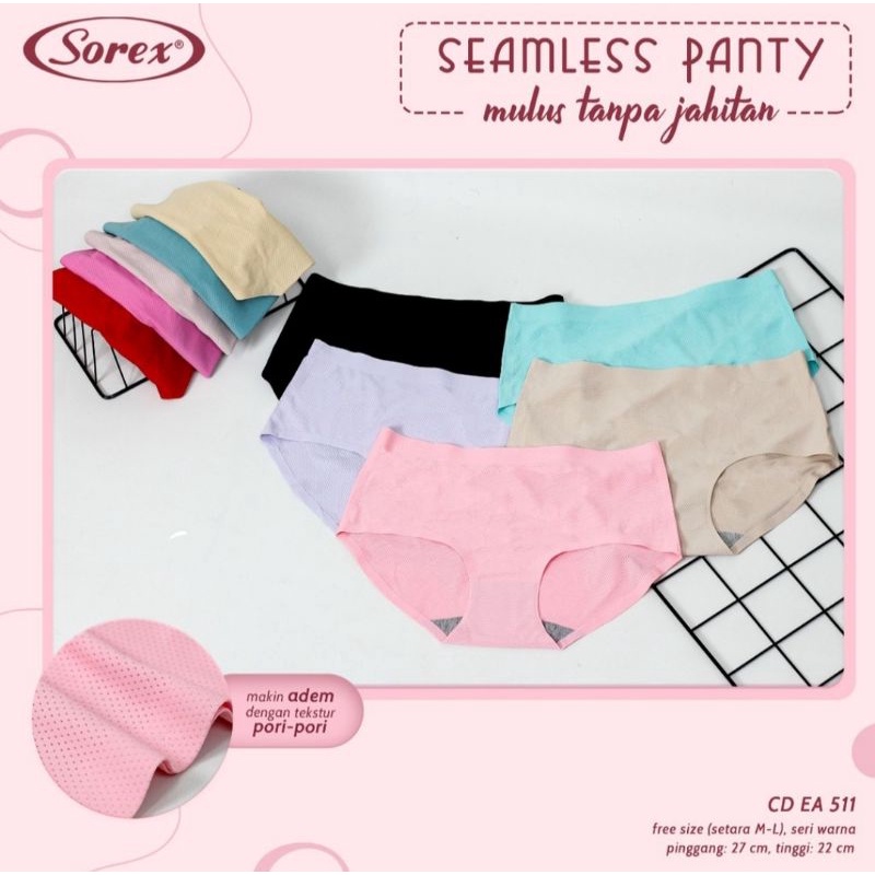 Sorex 511 Celana Dalam Boxer Wanita Sorex Seamless Anti Nyeplak