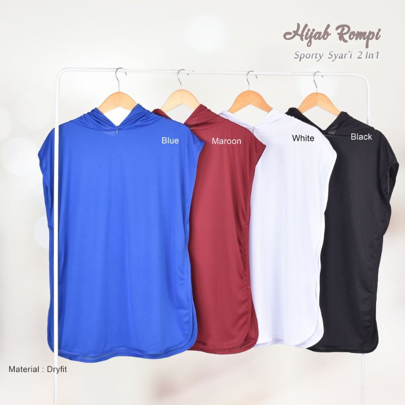 Hijab Rompi Sporty 2in1