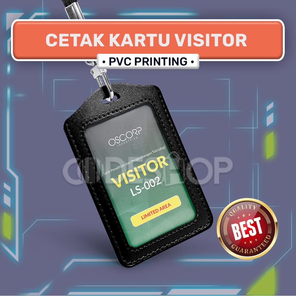 Cetak Sample Kartu Pengunjung Visitor ID Card