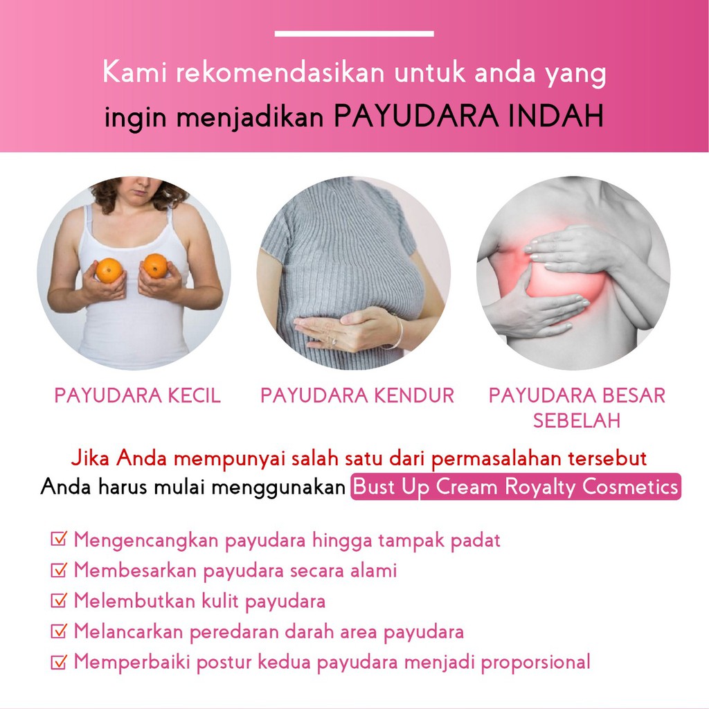 Krim Pembesar Payudara Bpom Membesarkan Payudara Kendor Dengan Cepat Herbal 1 Minggu Terlihat Hasil Shopee Indonesia