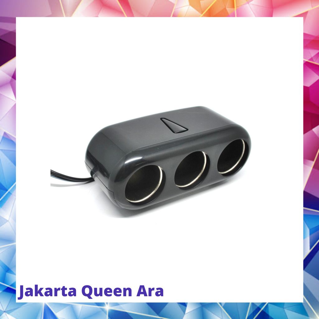 CHOGUS Car Charger Cigarette Splitter 3 Socket 12V 5A - BM-00