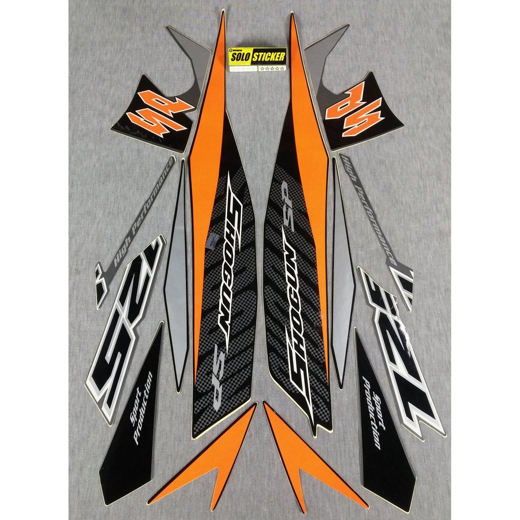 Aksesoris Striping Sticker Lis Motor Suzuki Shogun 125 Sp 2008 -2