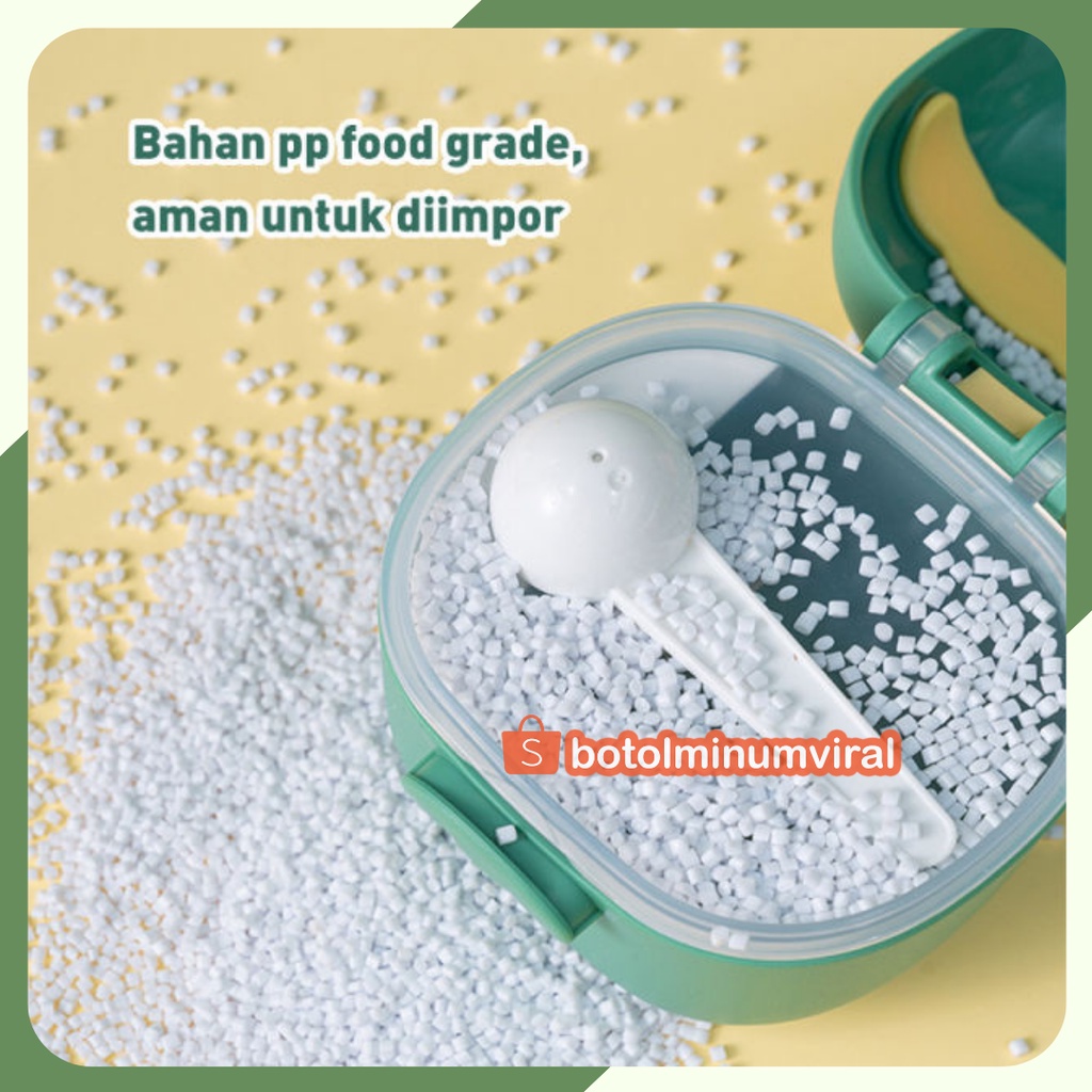 Kotak Tempat Susu Bubuk Bayi Anak 800 ml Besar Dino Snack Container PREMIUM