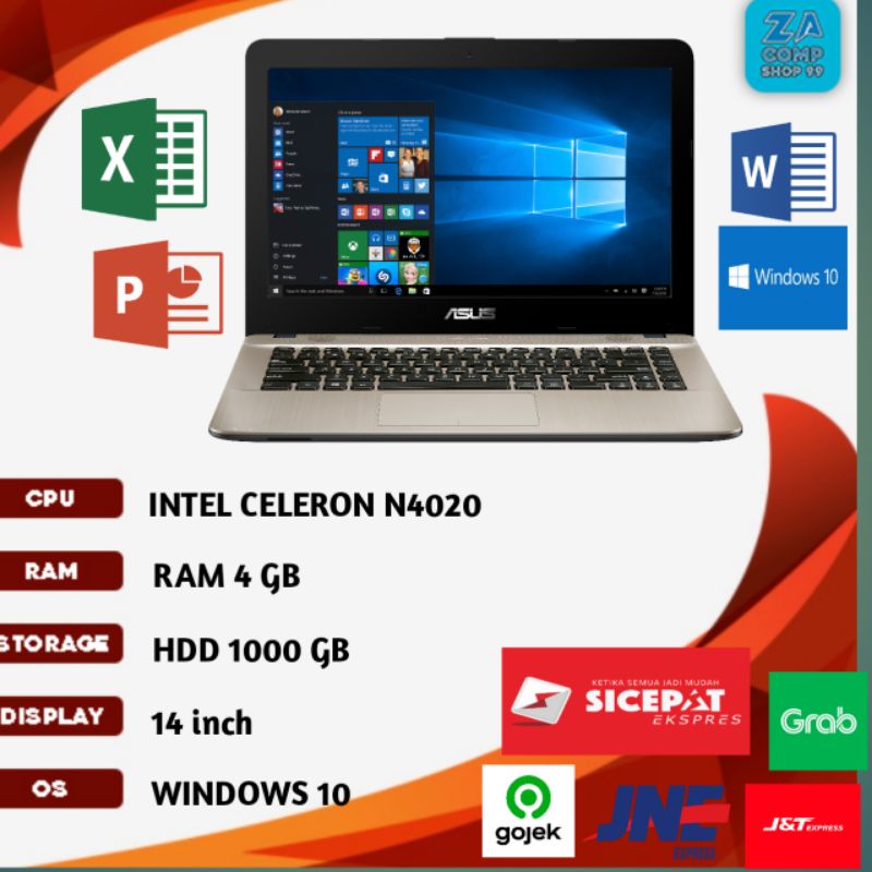 laptop asus X441ma ram 4 /hdd 1000 gb/WINDOWS 10
