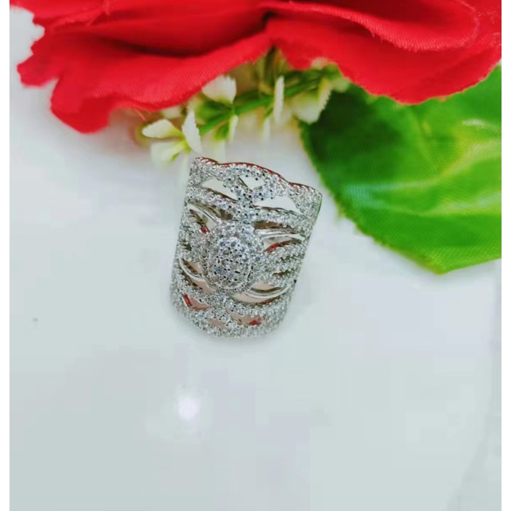 Cincin Xuping Mata Full Lapis Emas Perhiasan Fashion F30