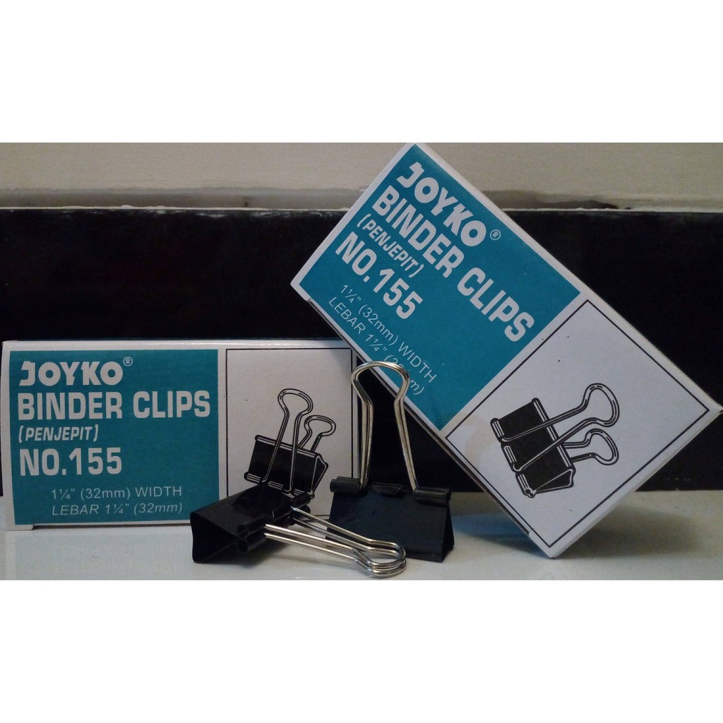 

Binder Clip / Klip Penjepit Kertas No. 155 Joyko