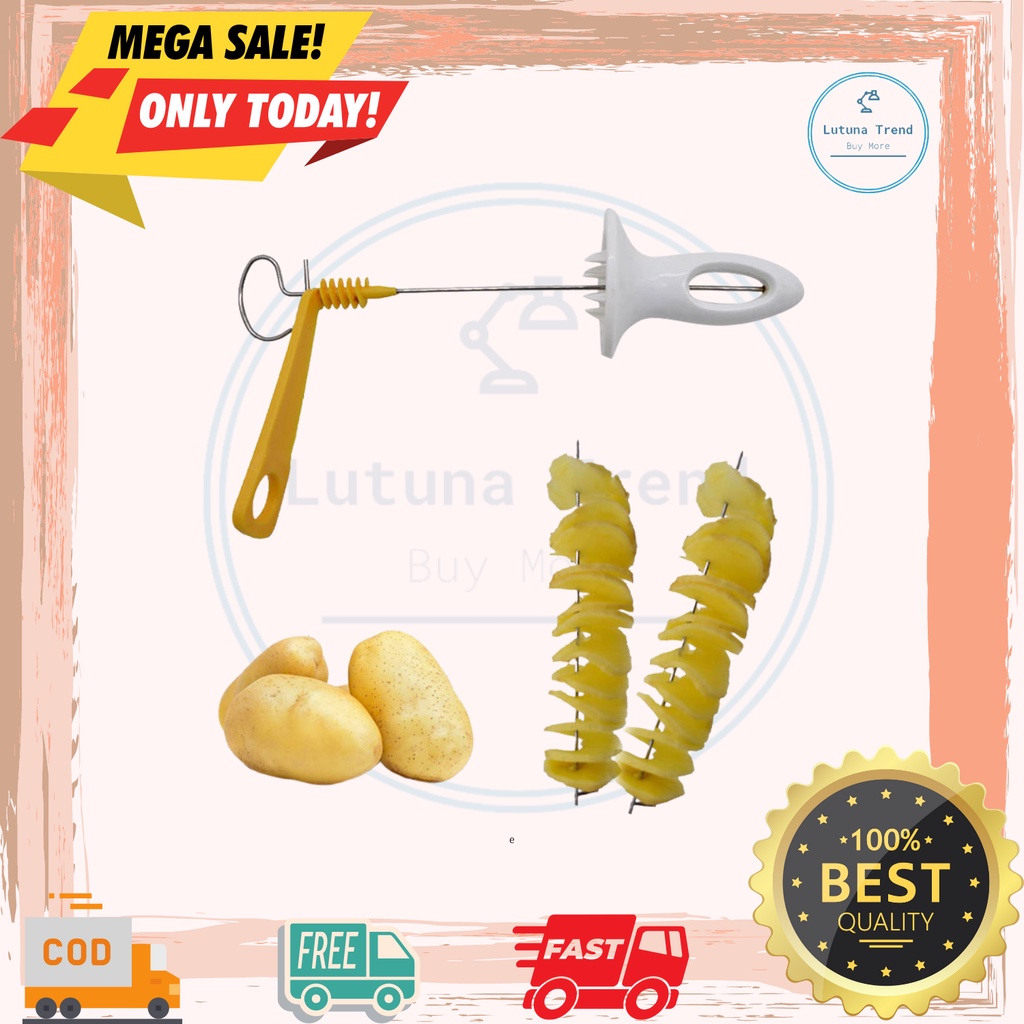 ALAT PEMOTONG KENTANG SPIRAL PRESTO ALAT PEMBENTUK KENTANG SPIRAL KENTANG