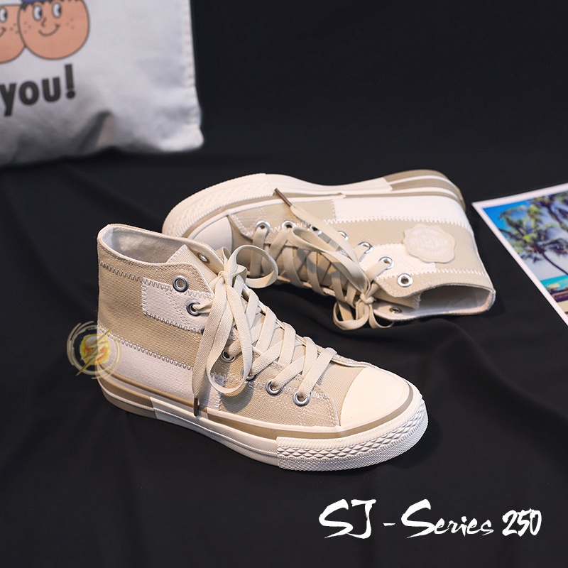 [MONA] Sepatu Sneakers Boots Casual Wanita Import Premium - 250