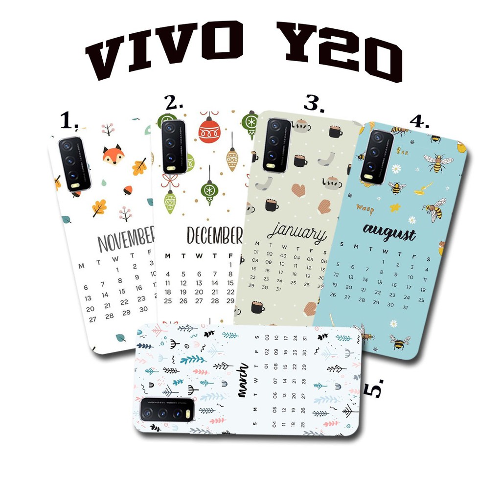 

#910 Vivo y20 (Typelainviachat) picture kalender cute Maxcasee#1-47