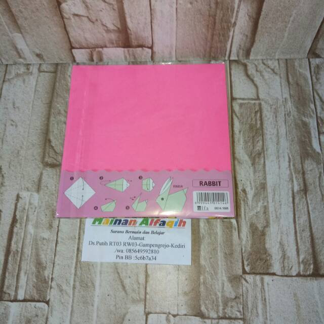 

Mainan Kertas Lipat- Ukuran 14 cm x14 cm