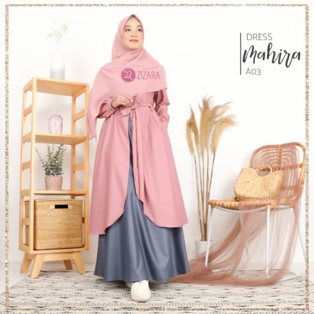 Mahira dress by Zizara - Gamis Katun Toyobo - Gamis polos premium high quality - Gamis Remaja Umroh