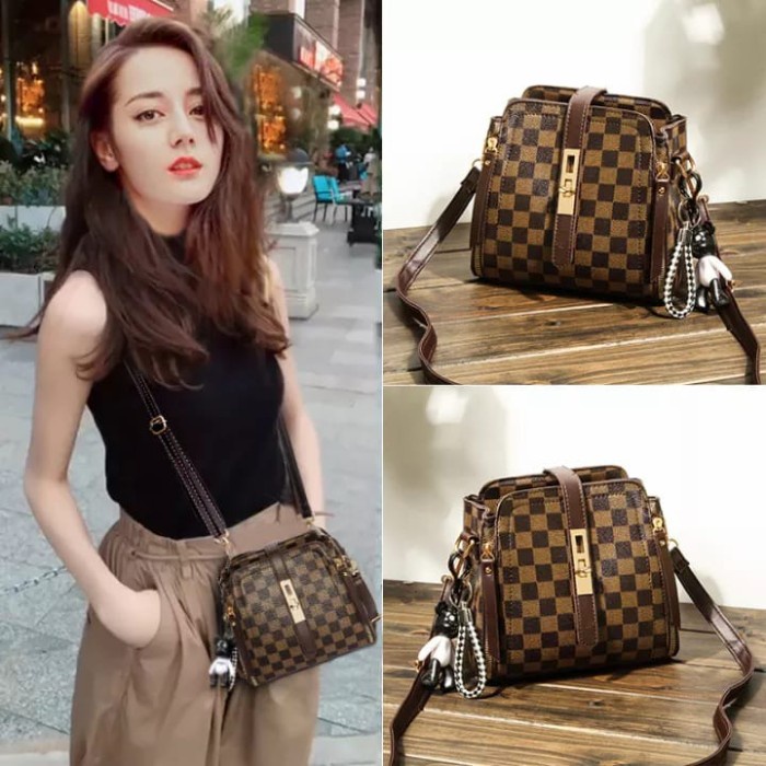 Tas Selempang Wanita Terlaris Slingbag Elizabeth kotak Fashion Kondangan Sale BISA COD Termurah Masa