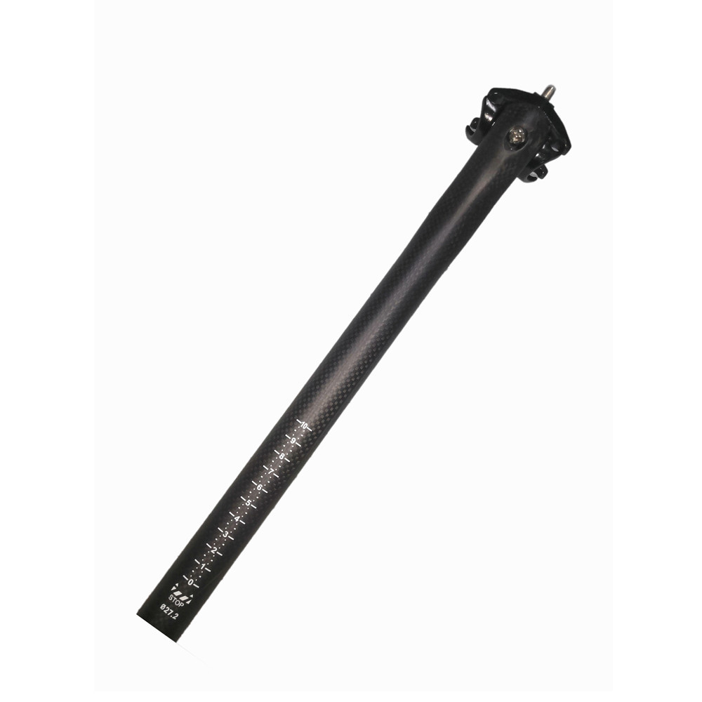 Seat Post 3k Bahan Serat Karbon Ukuran 25.4 27.2 30.8 31.6mm Untuk Sepeda Gunung