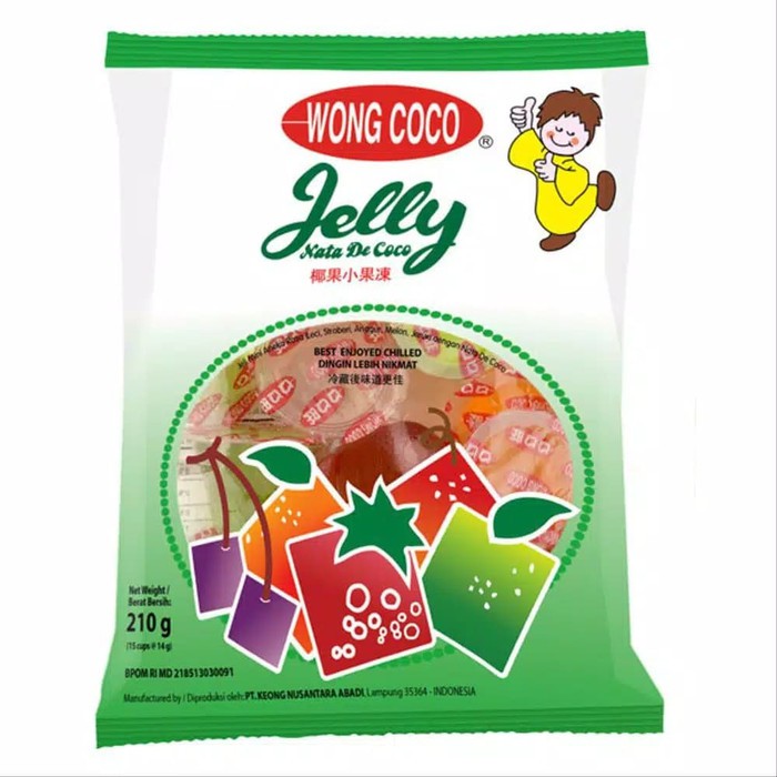 

Wong Coco Mini Jelly dengan Nata de Coco 30pcs x 14gr