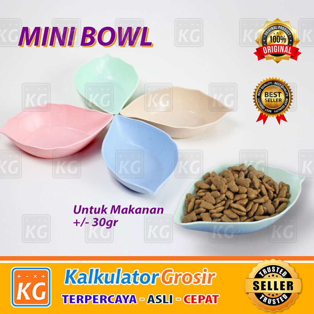 Tempat Makan Kucing Sugar Glinder Kitten Puppy Hamster / MIni Pet Bowl / Cat Bowl / Dog Bowl / Cat Feeder Travel Warna tempat makan single kucing anjing