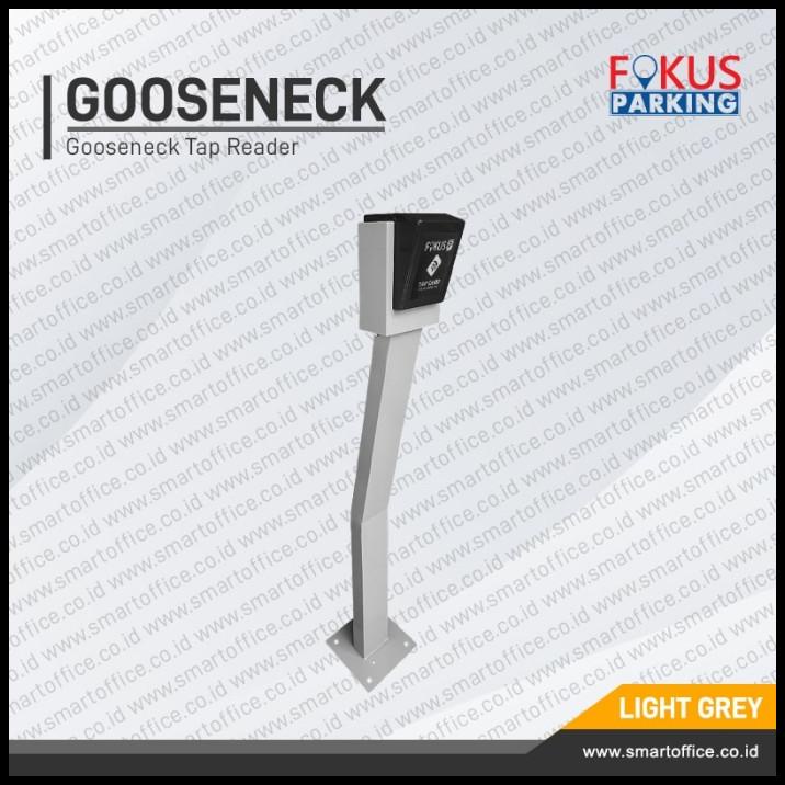 Tiang Gooseneck Tap Reader Rfid Portal Otomatis Perumahan Cat Coating