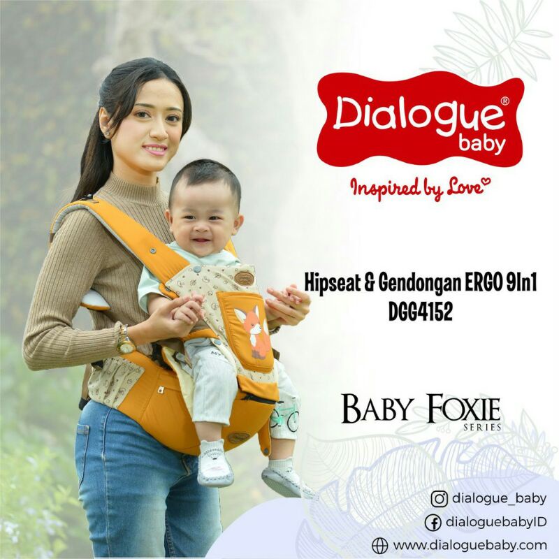 DGG4152 DIALOGUE HIPSEAT & GENDONGAN ERGO 9IN1