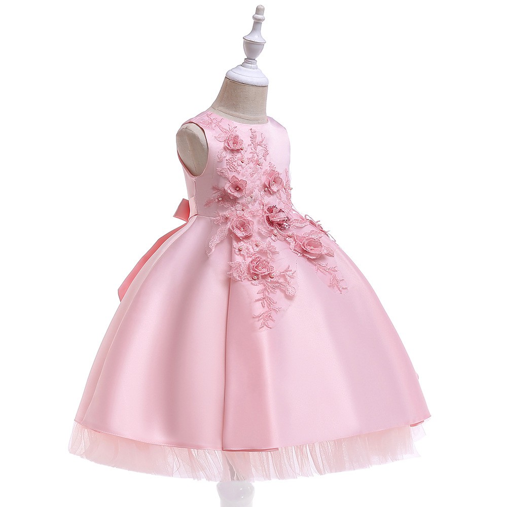 [Brandedbaby]  3T-5T B2W2 DRESS PESTA ANAK PEREMPUAN IMPORT / BAJU PESTA ANAK TUTU SATIN IMPORT buya